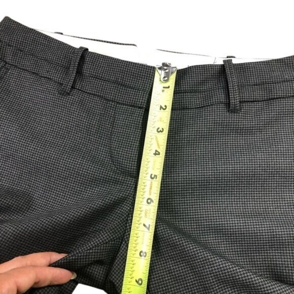 Ann Taylor Loft Marisa Women Straight Low Rise Dress Pants SZ 0 Black Houndstoot - Picture 7 of 14